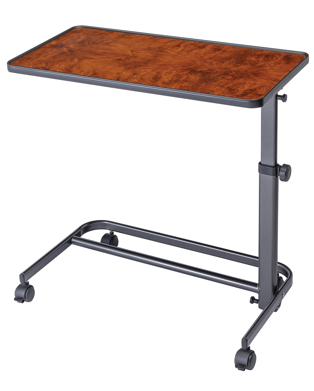Table spéciale fauteuil releveur — plateau ronce de noyer