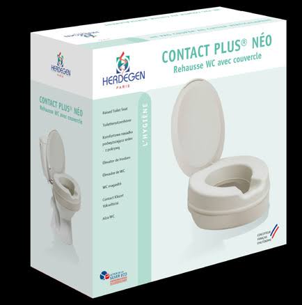 Réhausse WC Herdegen Contact Plus Néo avec couvercle – 11 cm